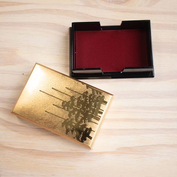 Gold Leaf Name Card Holder