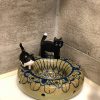 花卉瓷香熏棒架